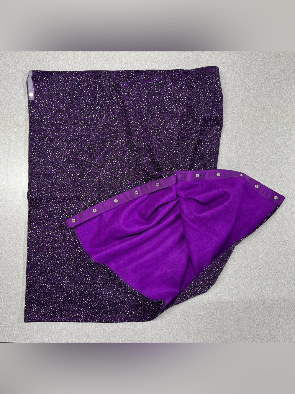 Lululemon Vinyasa Scarf Wrap Fleece Purple with Snap Closure Infinity Circle